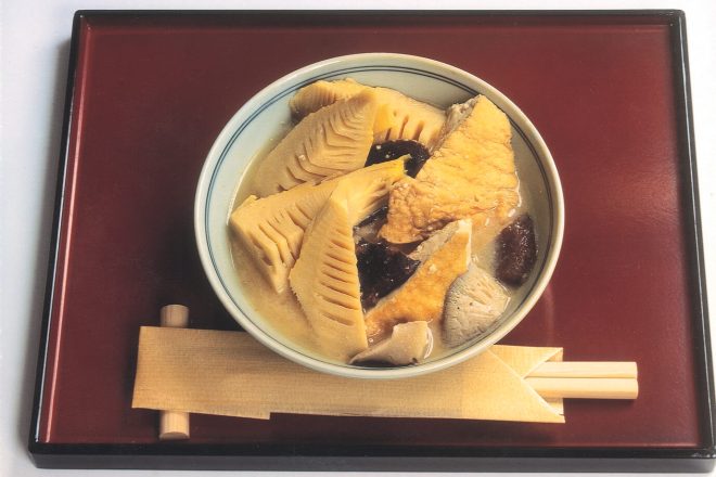 MOSO-JIRU, A TRADITIONAL SPRING SOUP MADE WITH BAMBOO SHOOTS