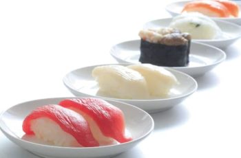 Fresh seafood sushi