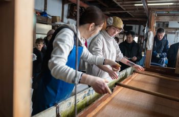 Japanese paper making and calligraphy